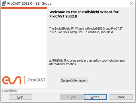 Download ESI ProCAST 2021.5